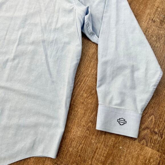 Harley Davidson Y2K Vintage Blue Button Up Shirt - Picture 10 of 10